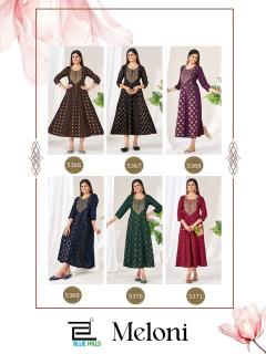 Blue hills meloni anarkali gown wholesale kurtis